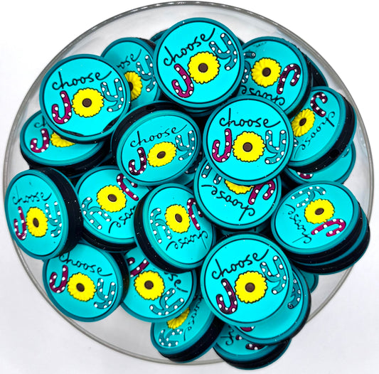 Choose joy silicone focal bead
