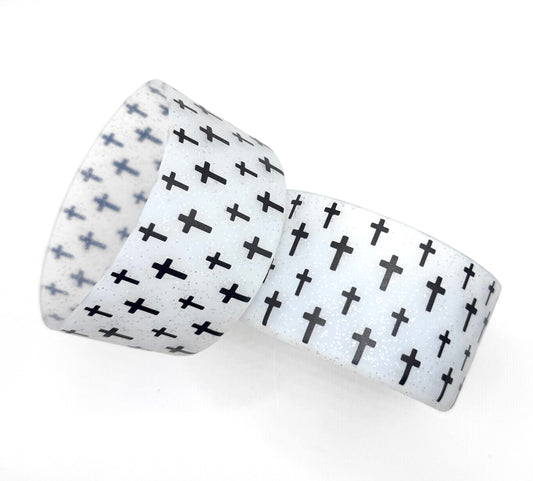 Black and white cross (HBK exclusive) silicone boot