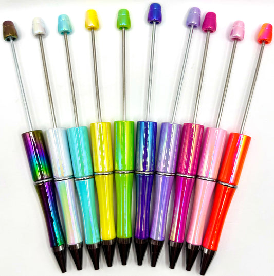 Iridescent opal beadable pens