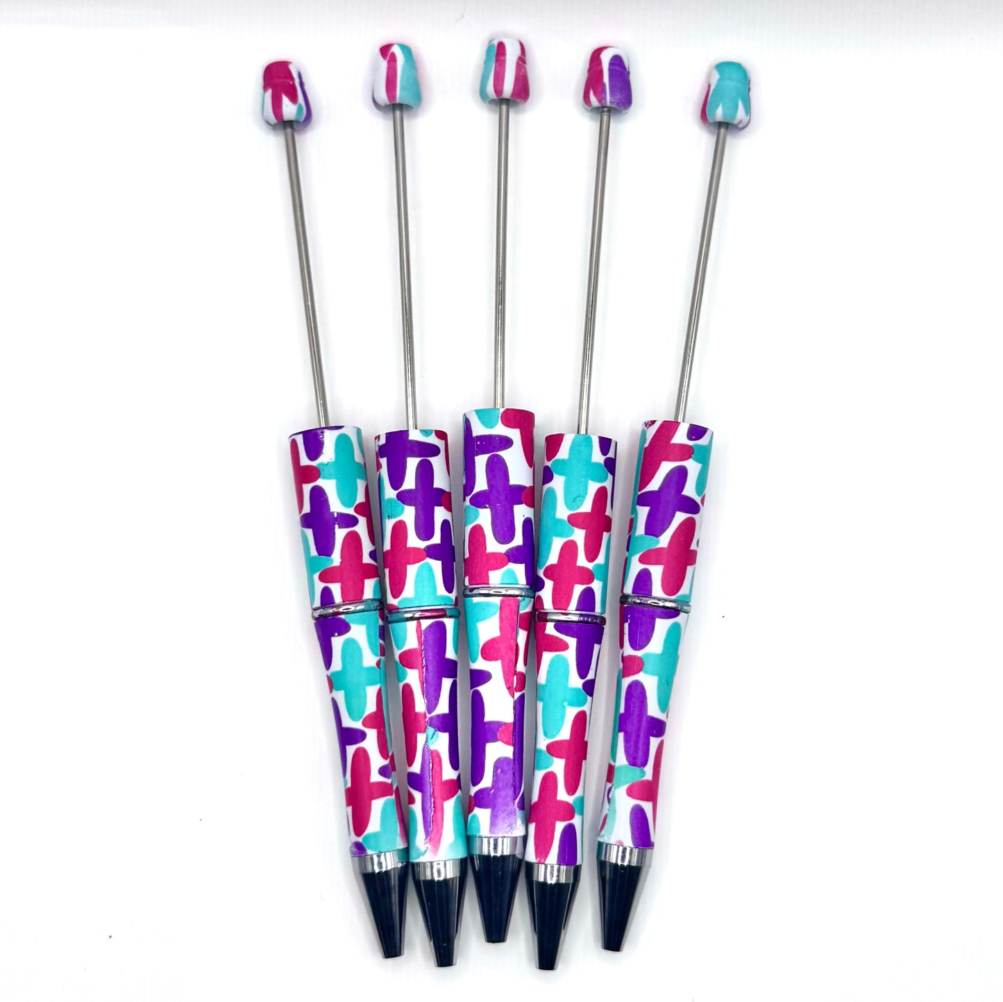 Brush stroke cross print (HBK exclusive) beadable pen