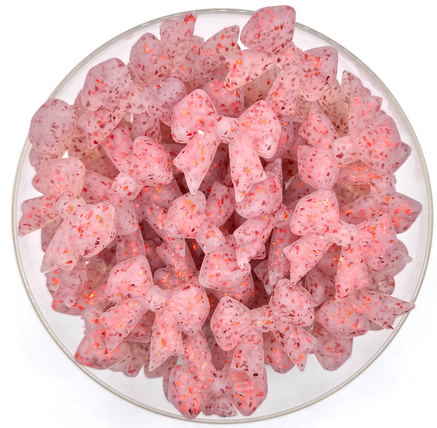 3D glitter silicone bows (limited addition)