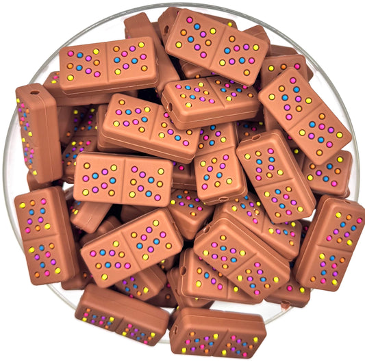 3D cosmic brownie (HBK exclusive) silicone focal bead