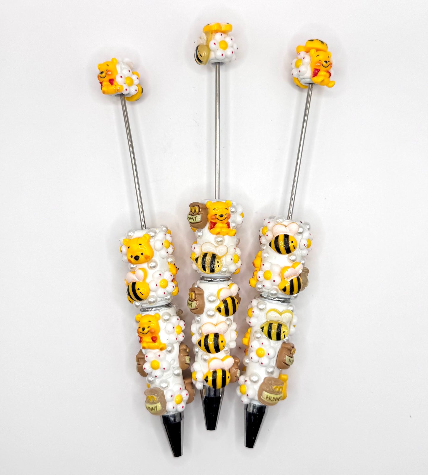 Honeybear & honeypot bling beadable pen