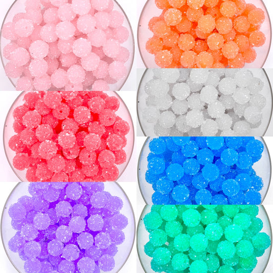 16mm acrylic sugar beads