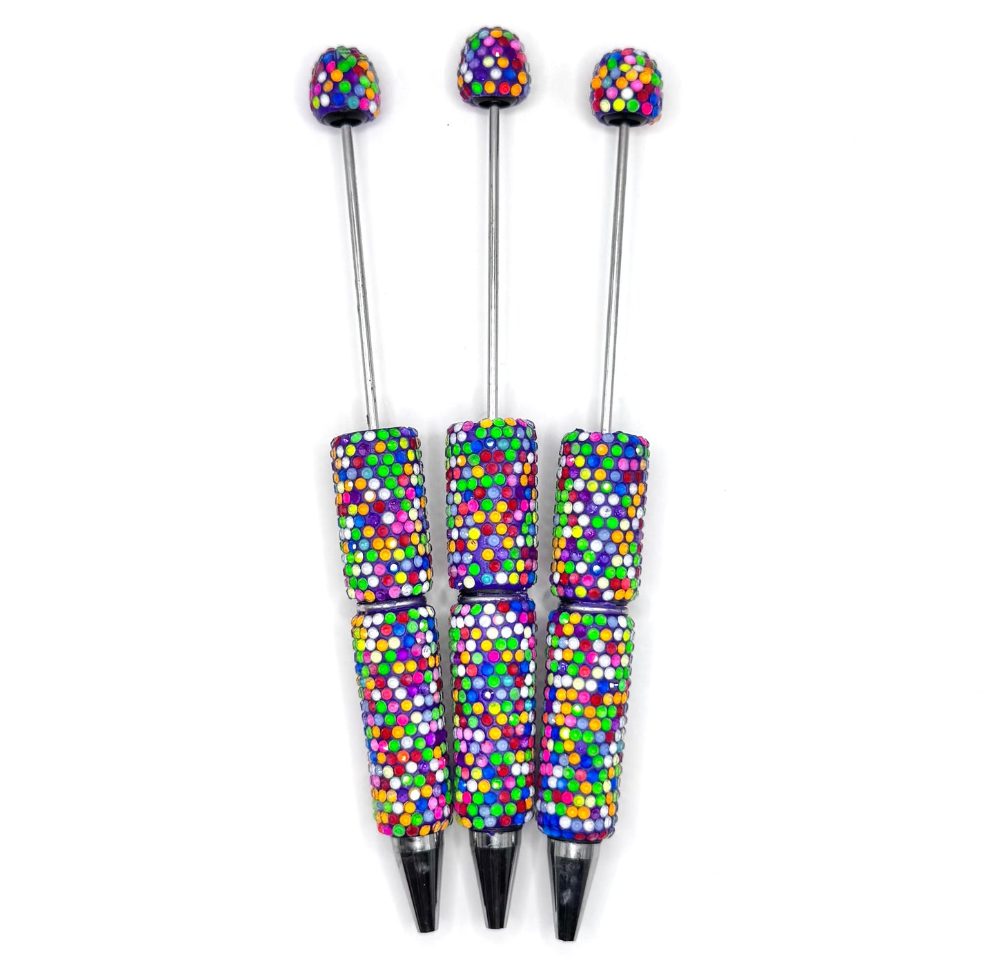 Confetti pop bling beadable pen