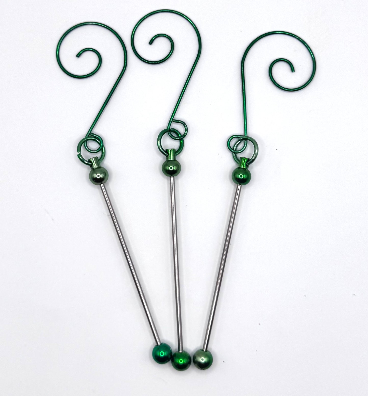 Green beadbale Christmas ornament