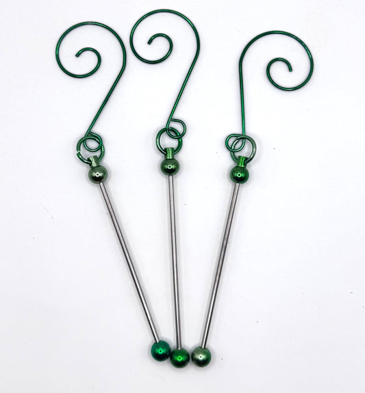 Green beadbale Christmas ornament