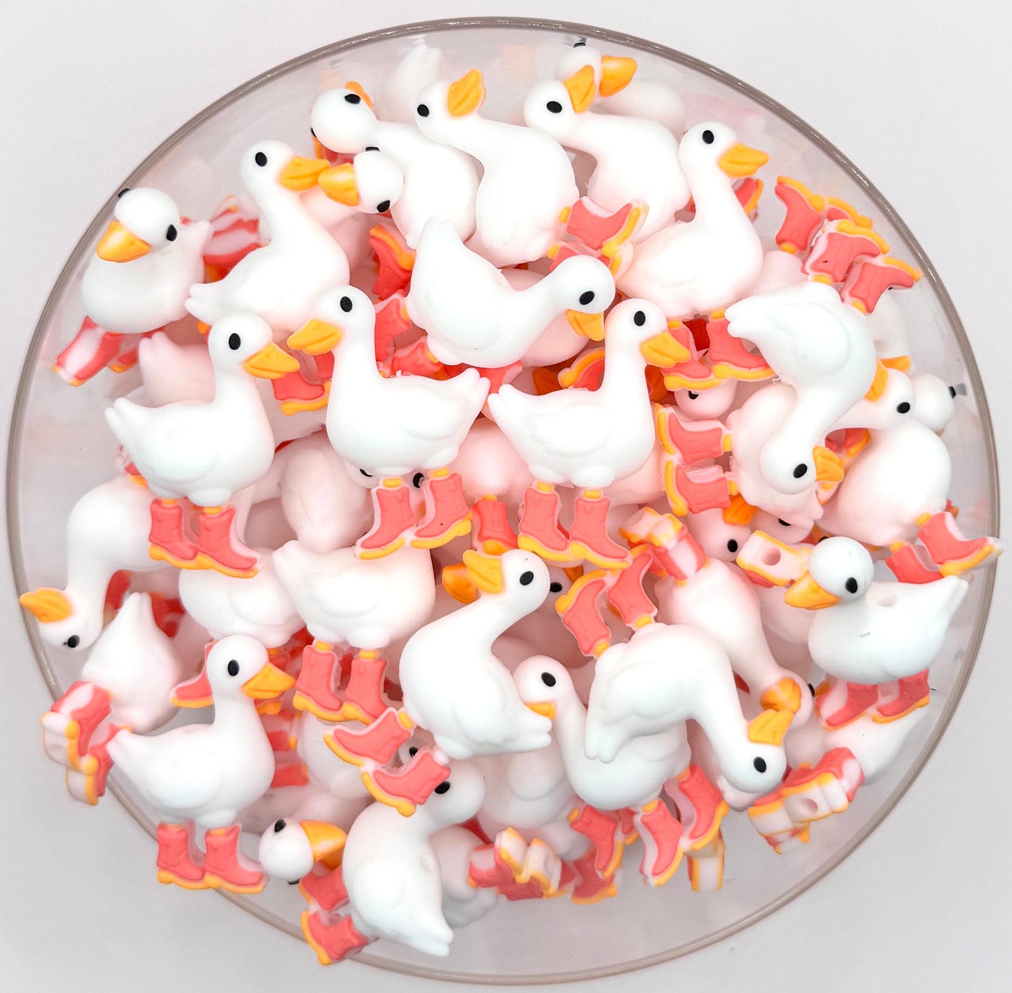 3D sally the goose with boots (HBK exclusive)silicone focal bead