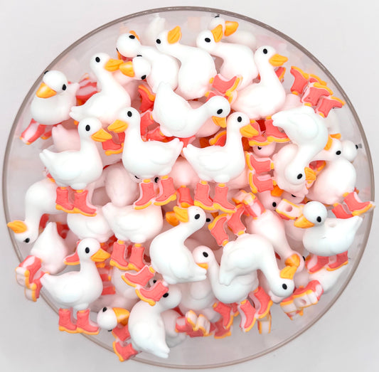 3D sally the goose with boots (HBK exclusive)silicone focal bead