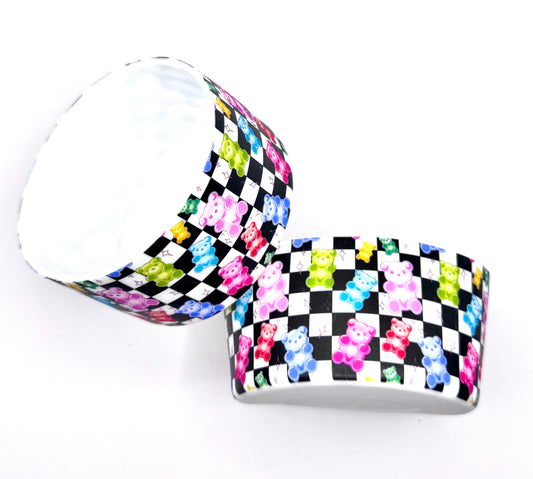 Gummy bear checkered silicone boot