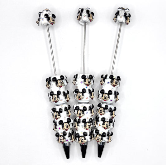 Classic mouse bling beadable pen