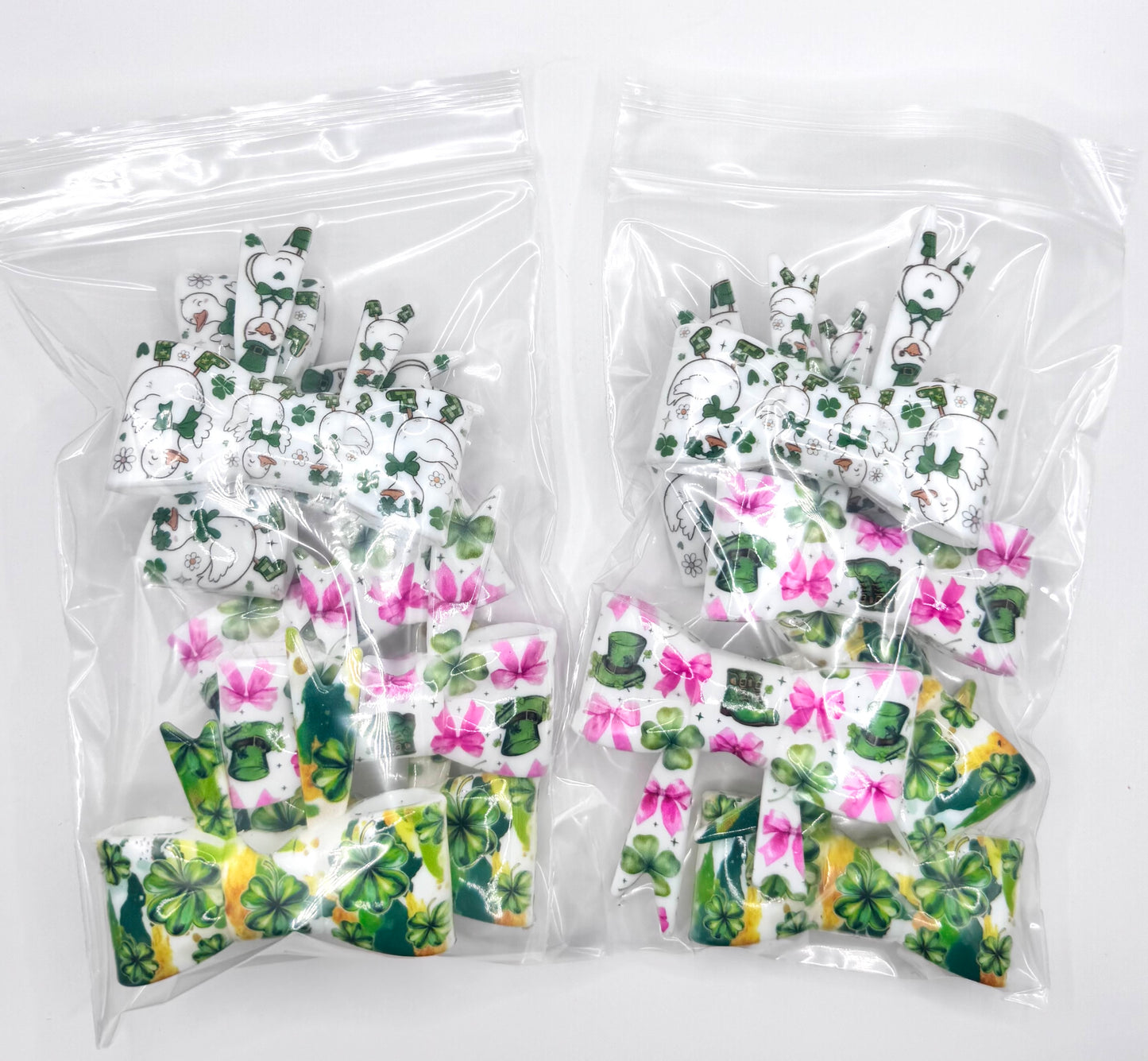 Siant pattys day bow focal mix (6 piece each mix)