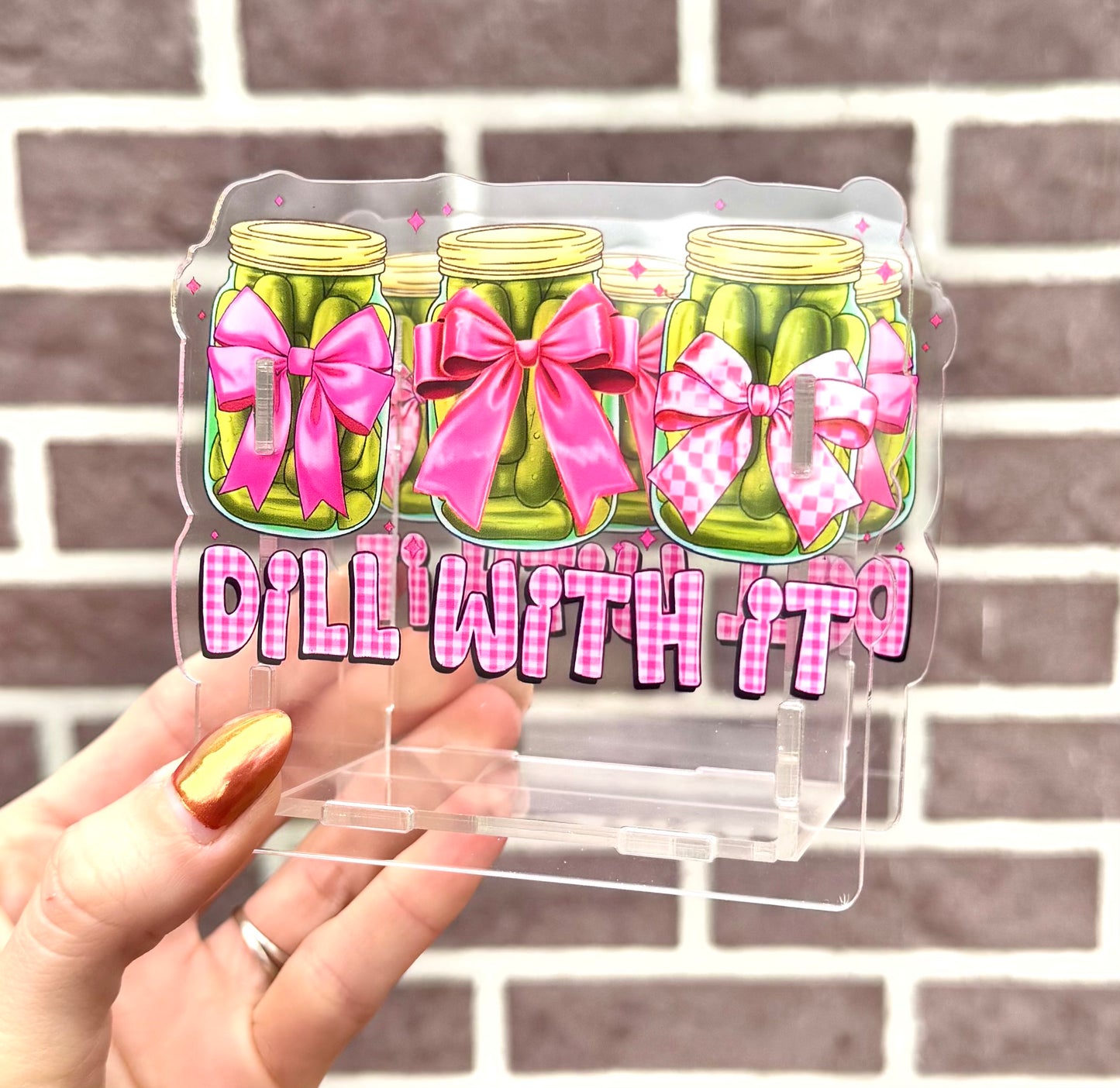 Dill with it acrylic pen holder