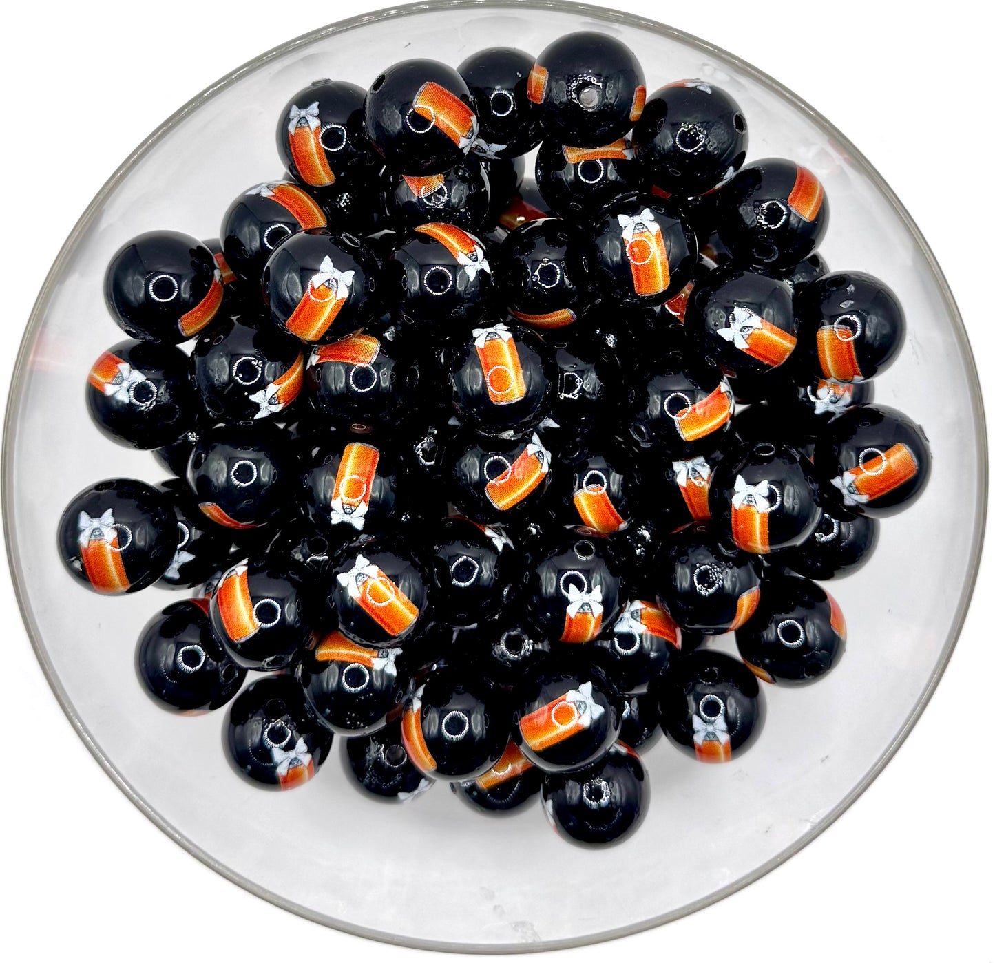 15mm opal soda can print (HBK exclusive) silicone bead