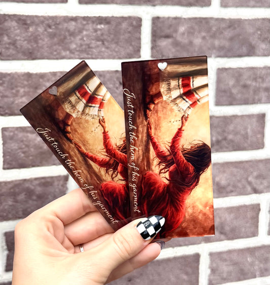 Just touch the hem of his garment acrylic bookmark (HBK exclusive) 3mm