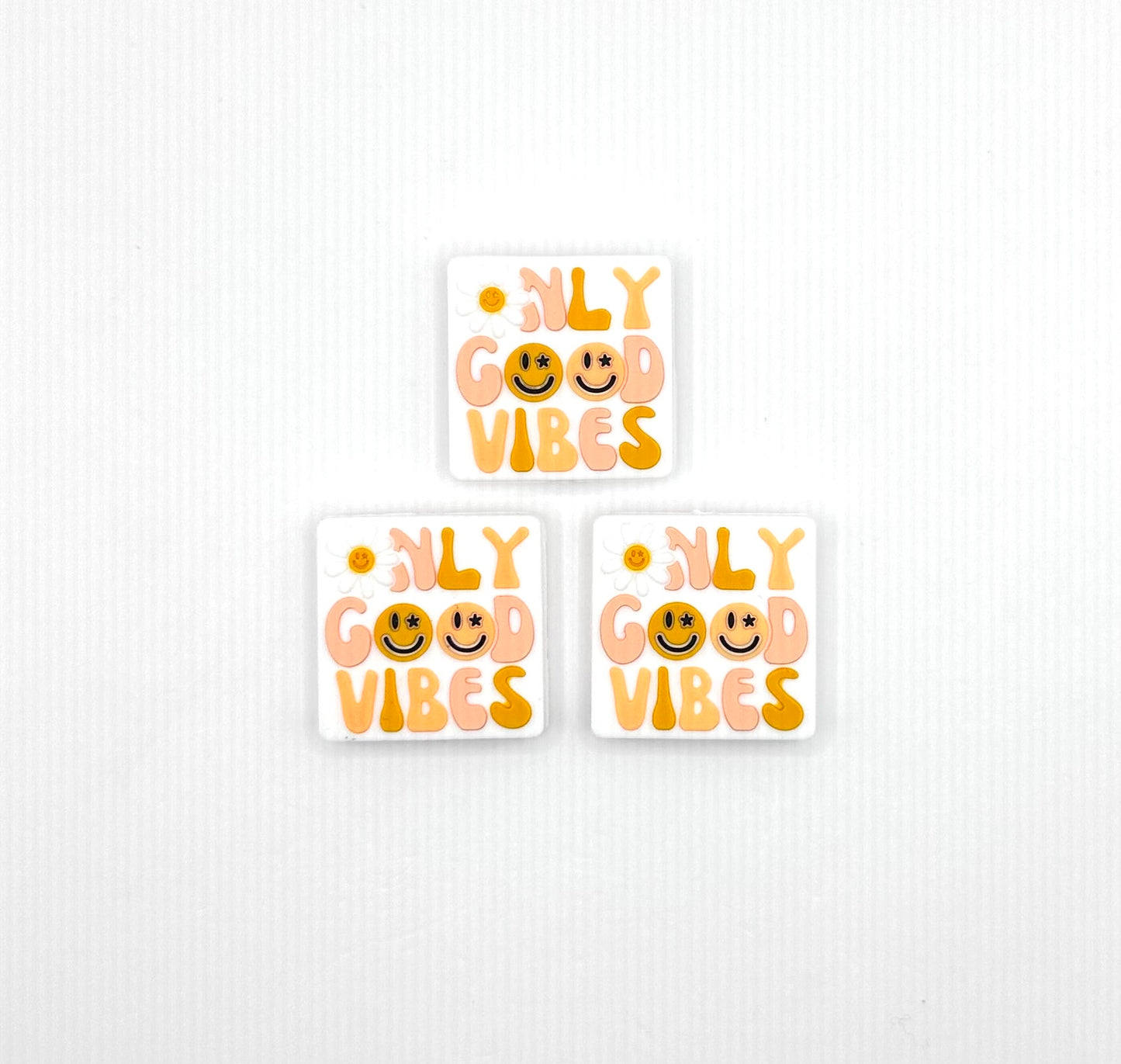 Good vibes only silicone focal bead