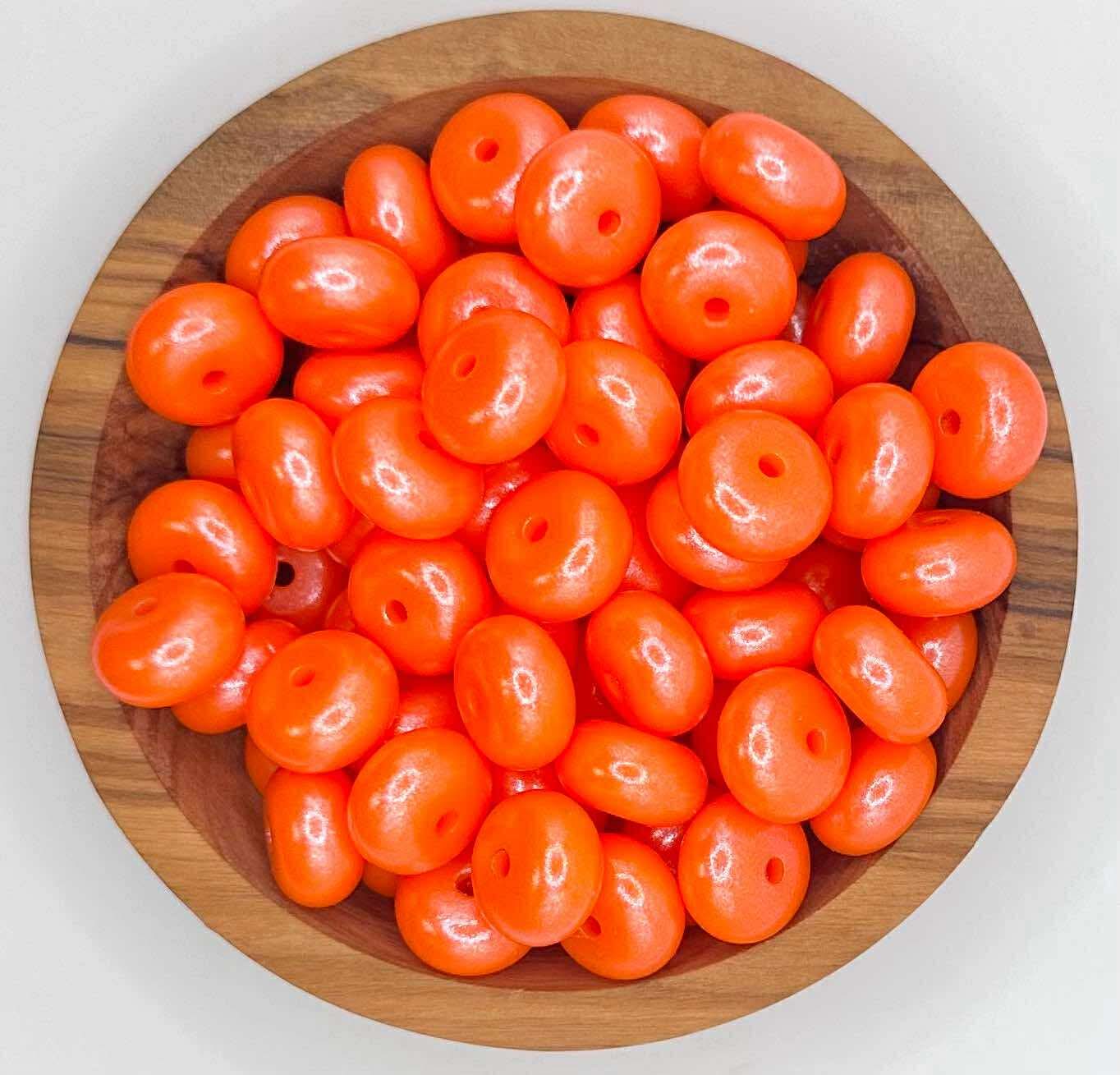 14mm opal silicone abacus beads