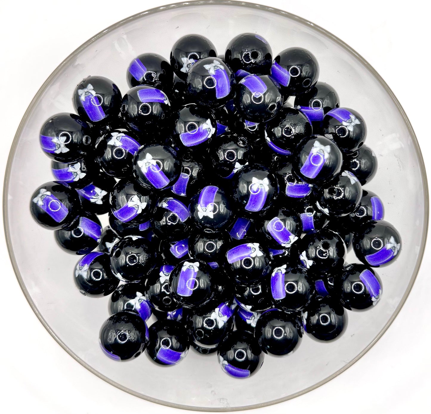 15mm opal soda can print (HBK exclusive) silicone bead