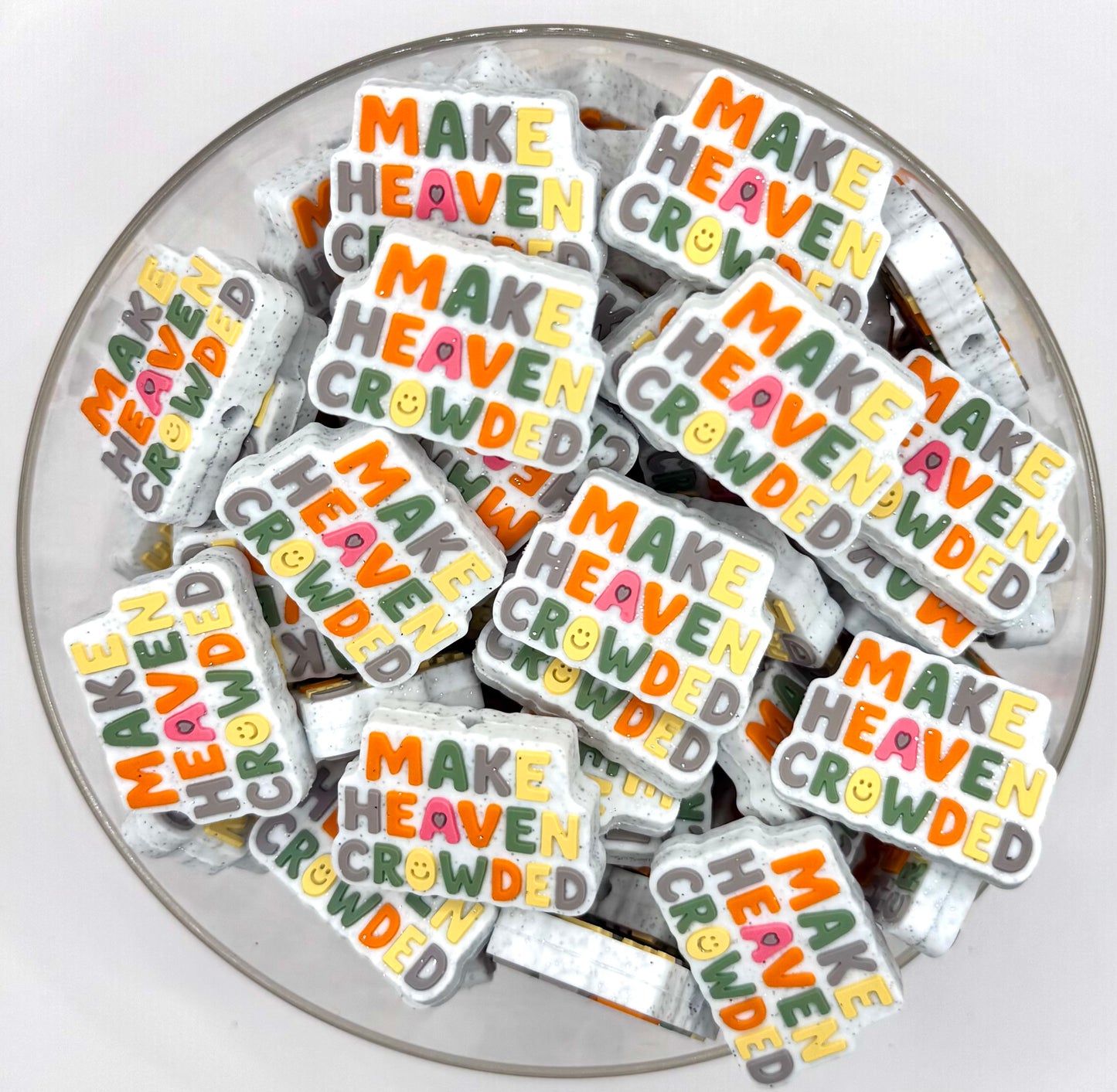 Make heaven crowded (HBK exclusive) silicone focal bead