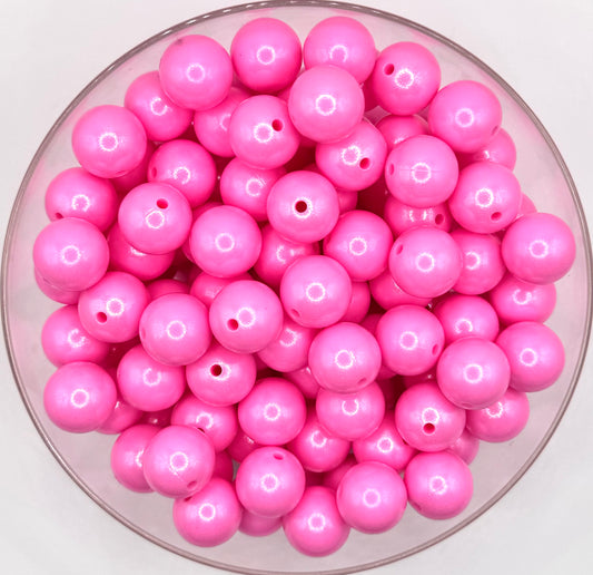 15mm opal bubble gum silicone bead