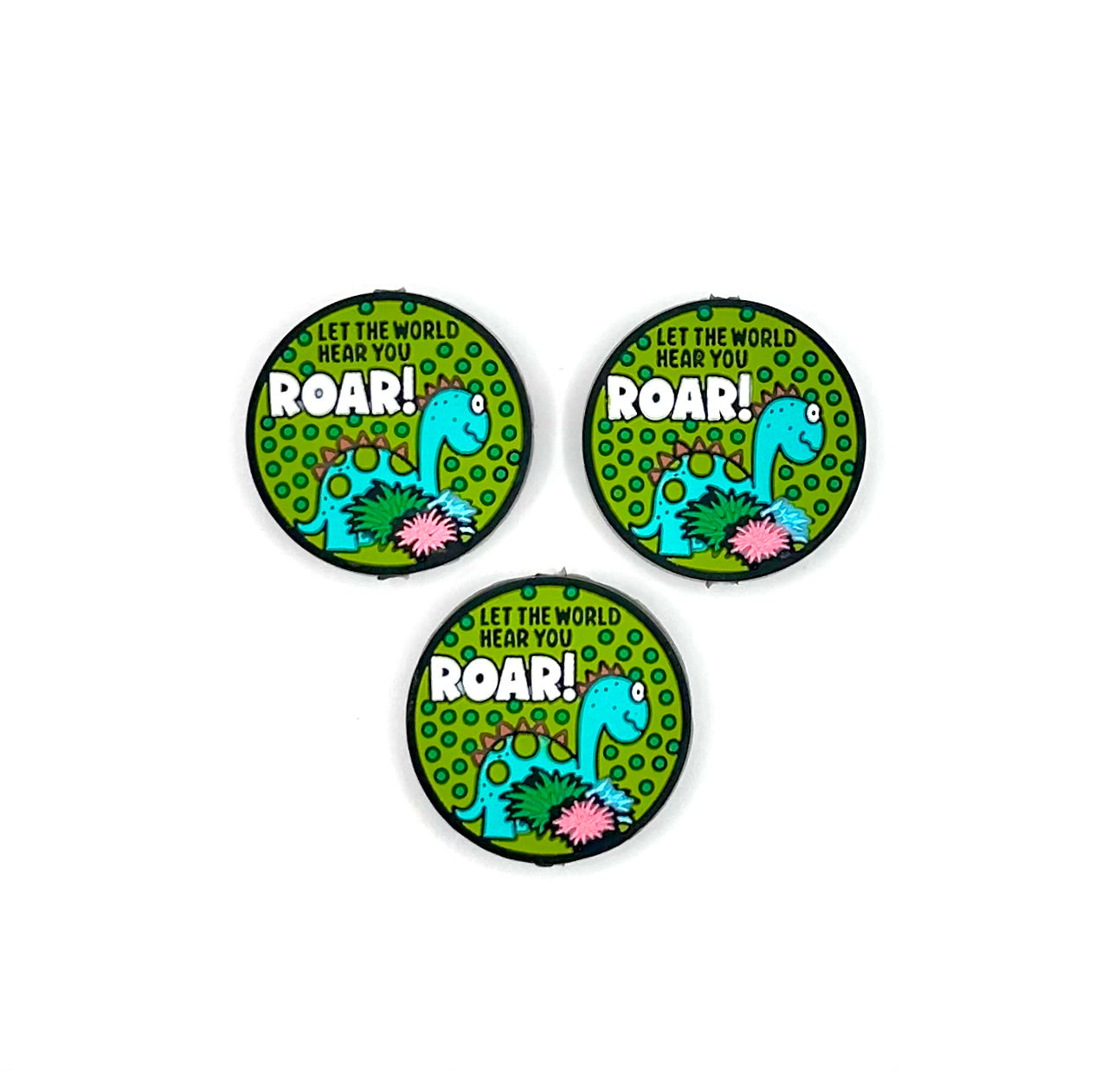 Let the world hear you roar silicone focal bead