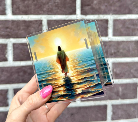 Jesus walking on water (HBK exclusive) acrylic pen holder