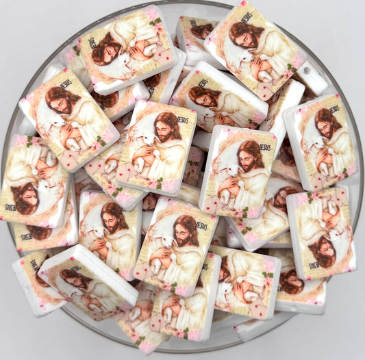 Jesus is the lamb (HBK exclusive) silicone focal bead