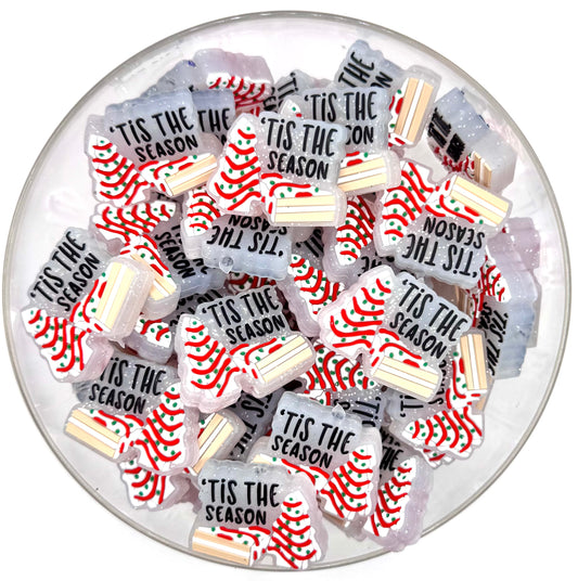 Tis the season silicone focal bead