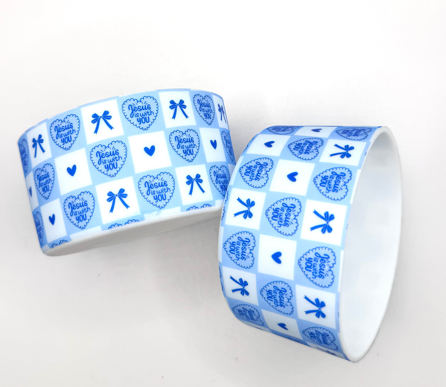 Jesus is with you silicone tumbler boot