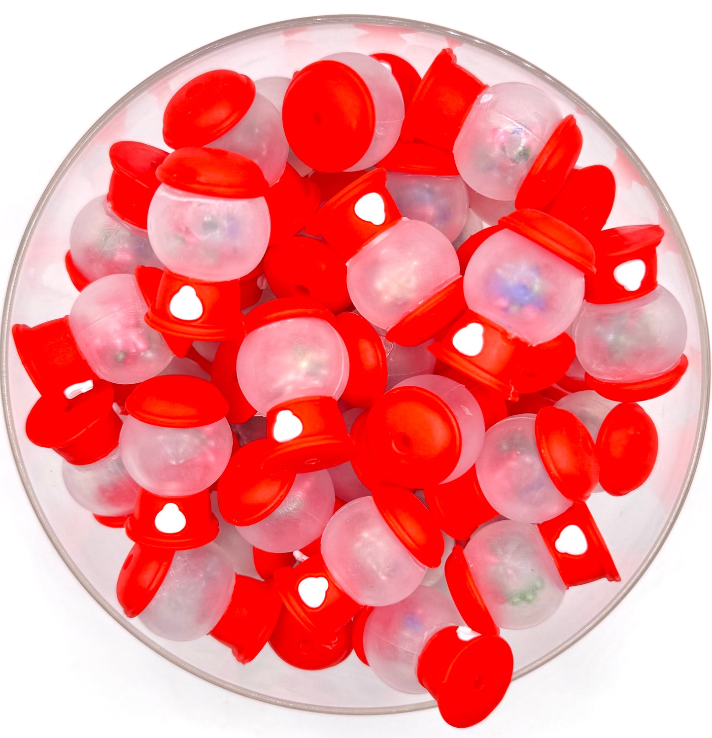 3D red gumball machine (HBK Exclusive) silicone focal bead