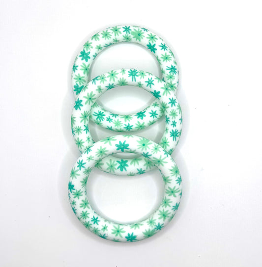 65mm turquoise daisy (HBK exclusive) silicone ring