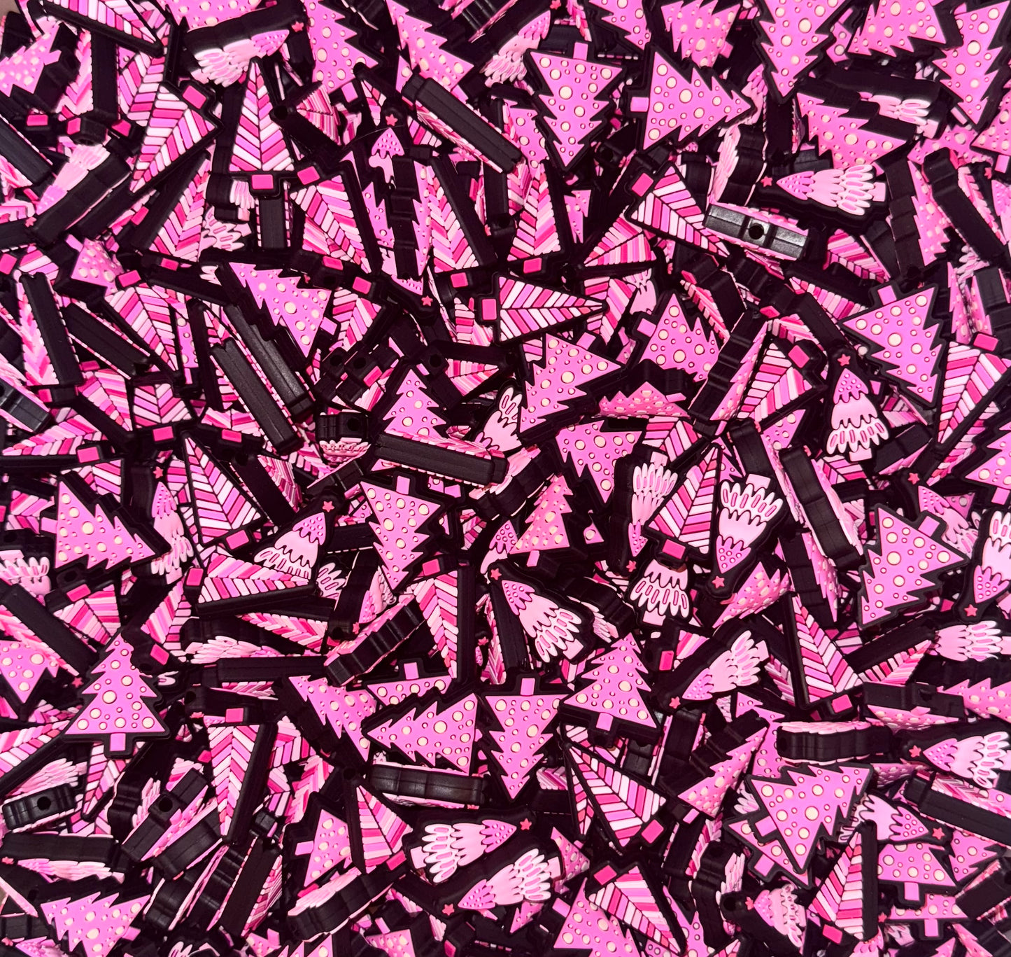 Pink Christmas tree mix (pack of 6)