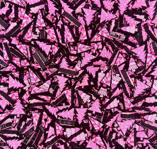 Pink Christmas tree mix (pack of 6)