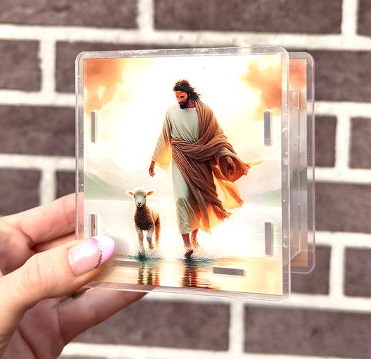 Jesus & the lamb acrylic pen holder (HBK exclusive)