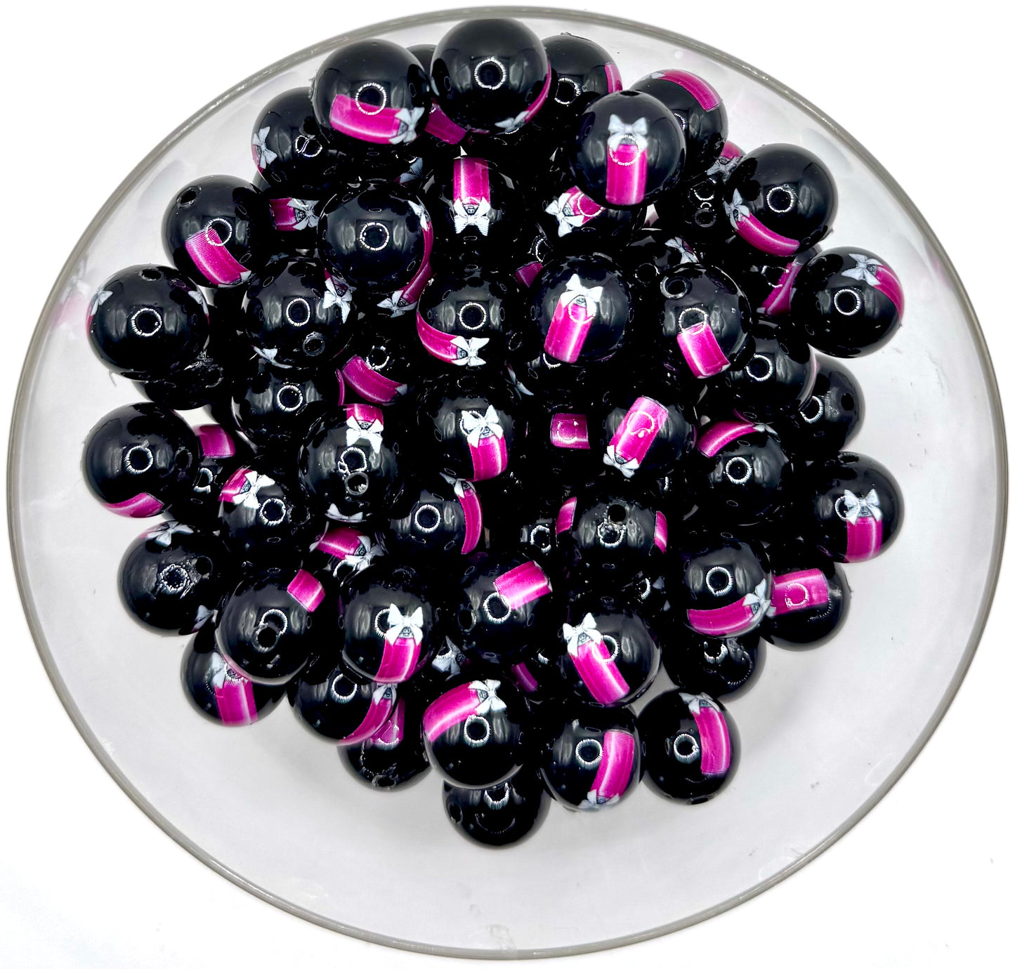 15mm opal soda can print (HBK exclusive) silicone bead