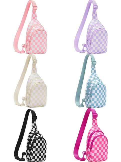 PREORDER wholesale checkered print crossbag (4-5 week TAT!)