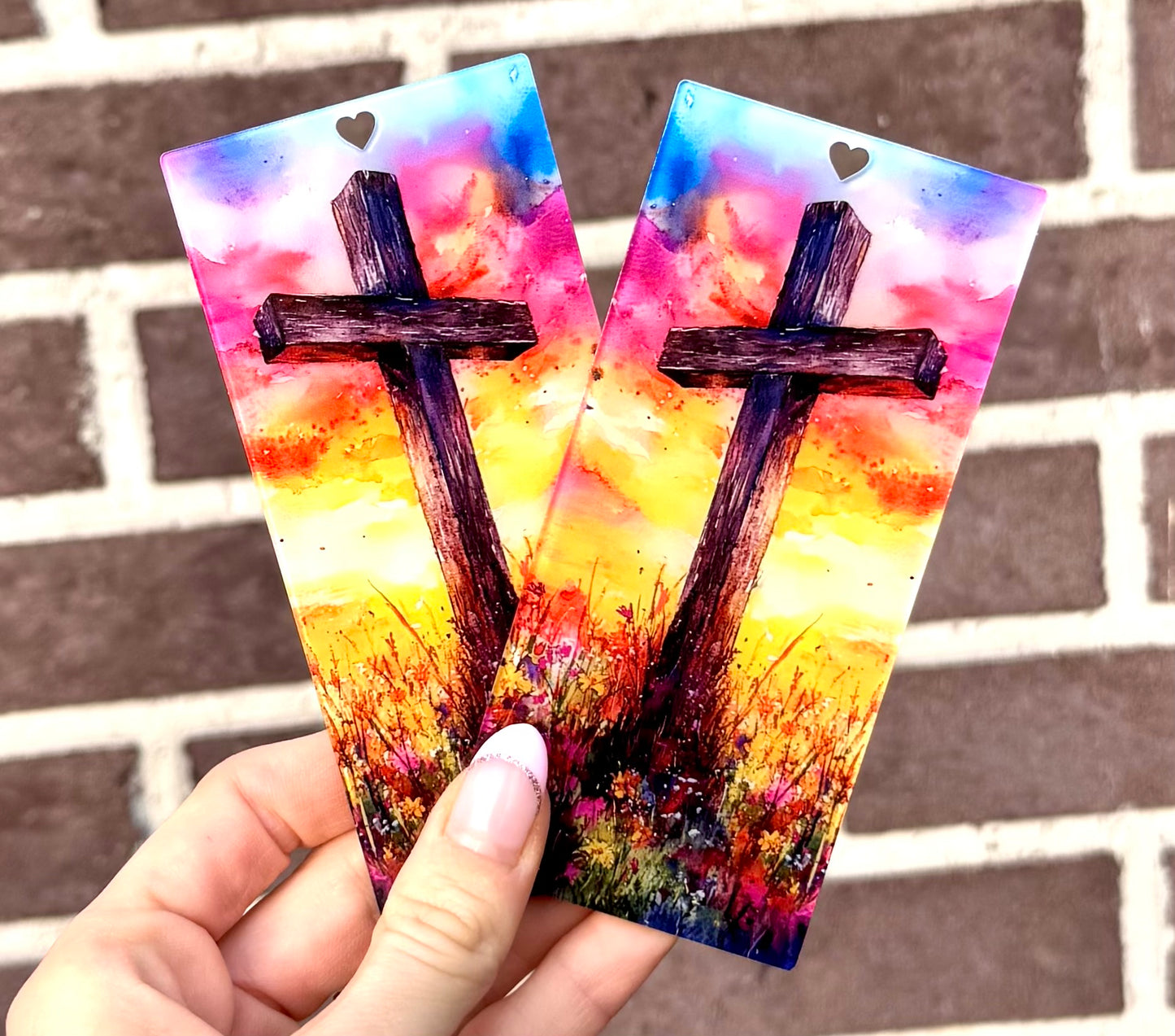 Colorful cross acrylic bookmark 3mm (HBK exclusive)