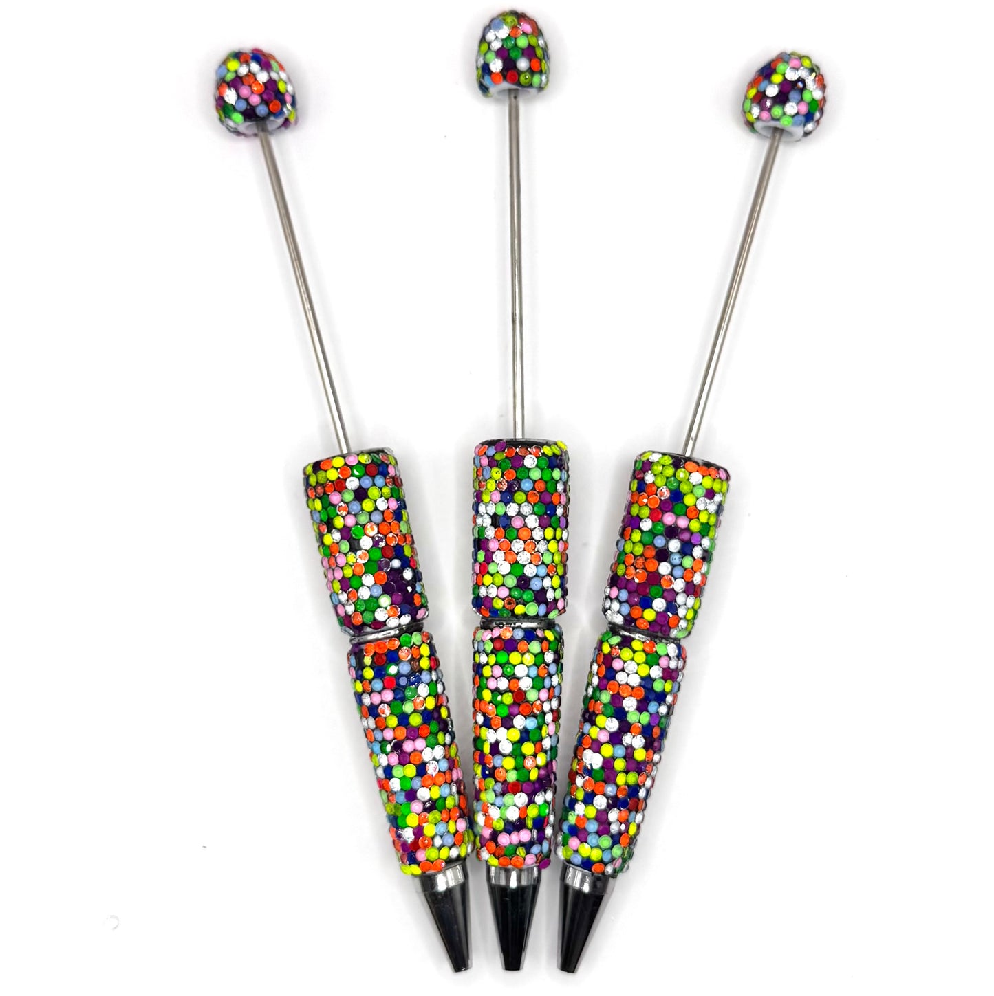 Midnight confetti bling beadable pen
