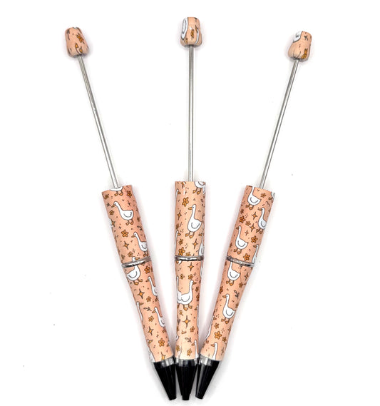 Peach goose meadows (HBK exclusive) beadable pen