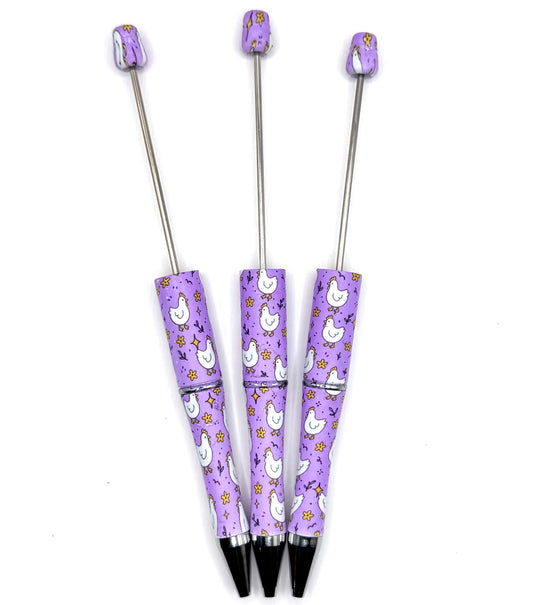 Lavender chick meadows (HBK exclusive) beadable pen