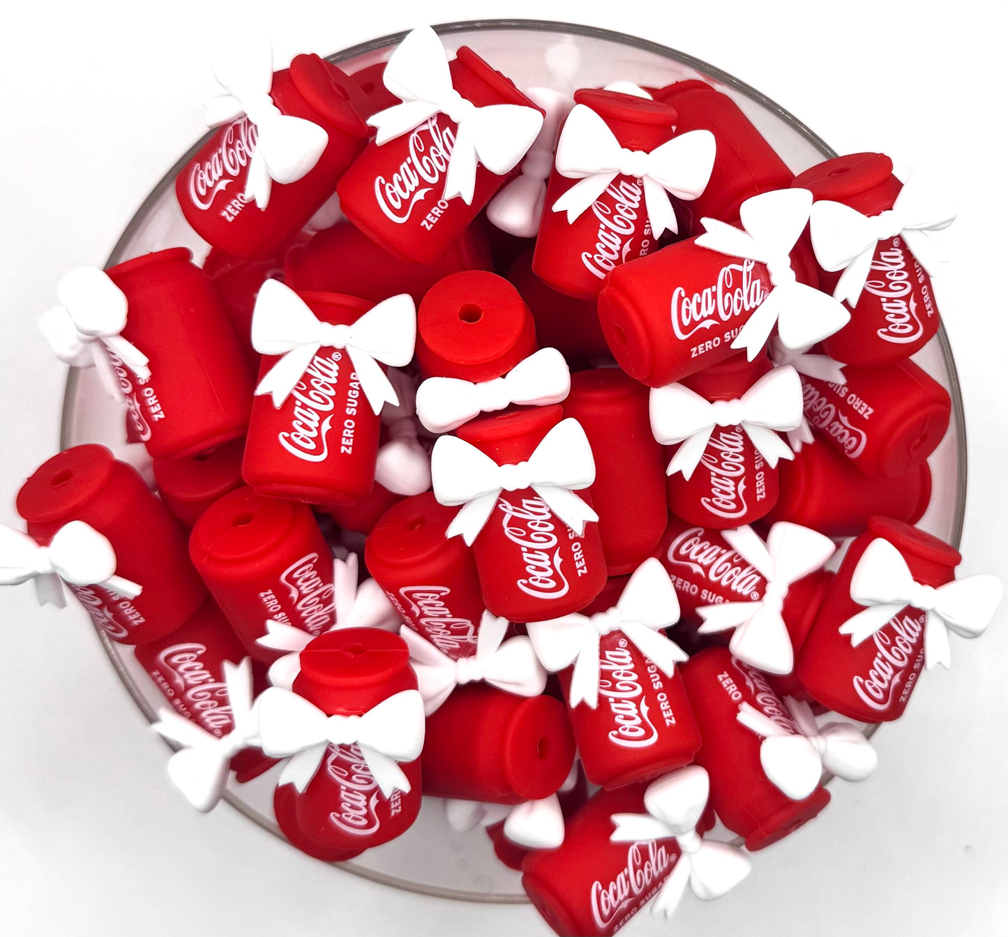 3D Coke zero sugar soda can (HBK exclusive) silicone focal bead