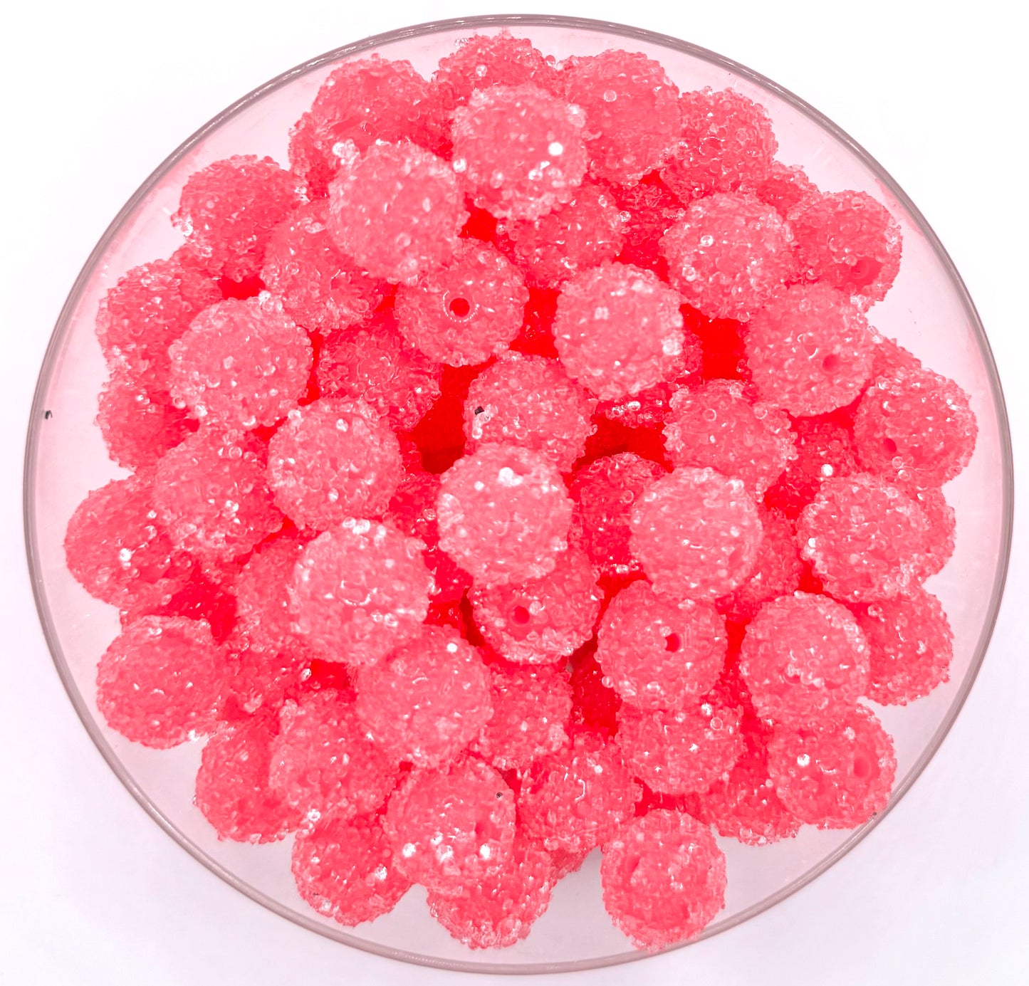 16mm acrylic sugar beads