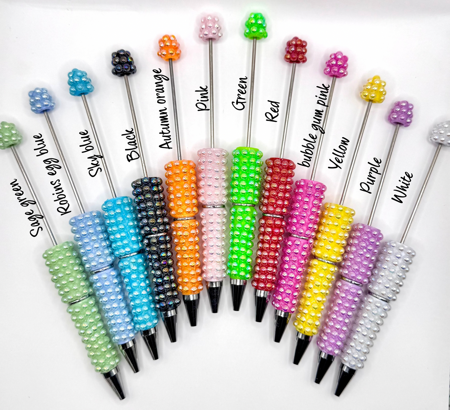 Bubble beadable pens