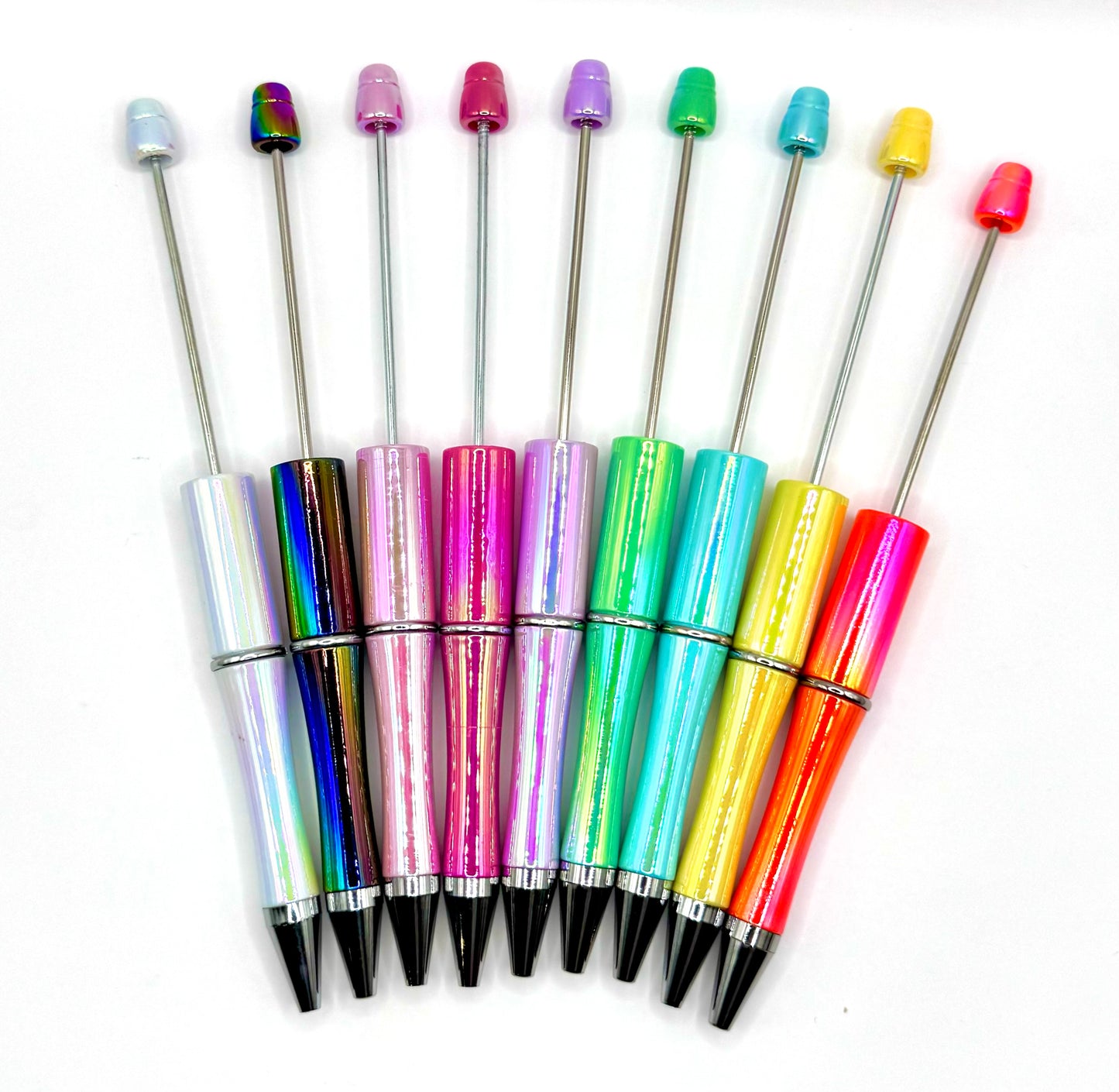 Iridescent opal beadable pens