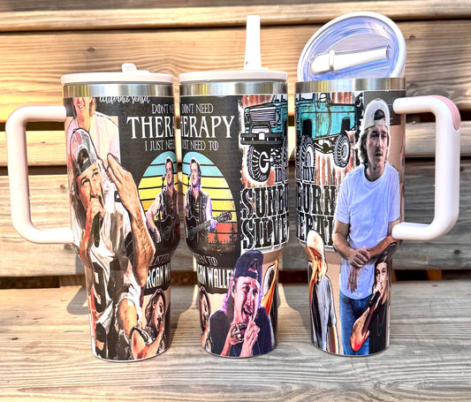 Wallen (HBK exclusive) 40 oz stainless steel leakproof tumbler with lid & straw