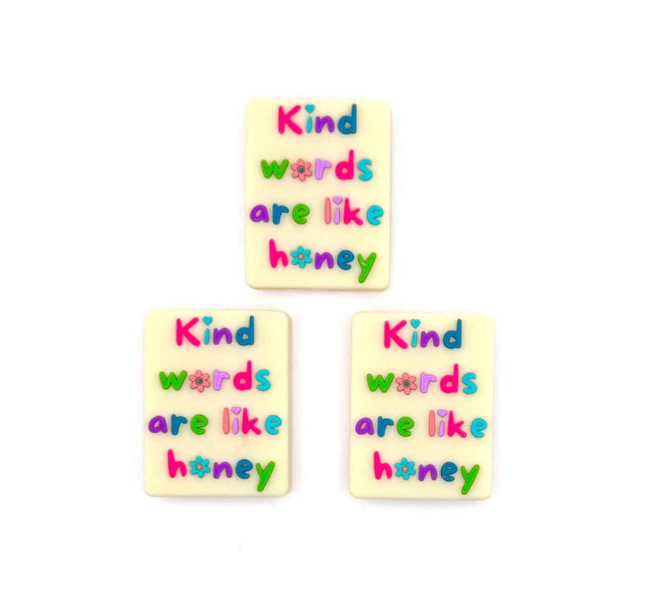 Kind words are like honey (HBK exclusive) silicone focal bead