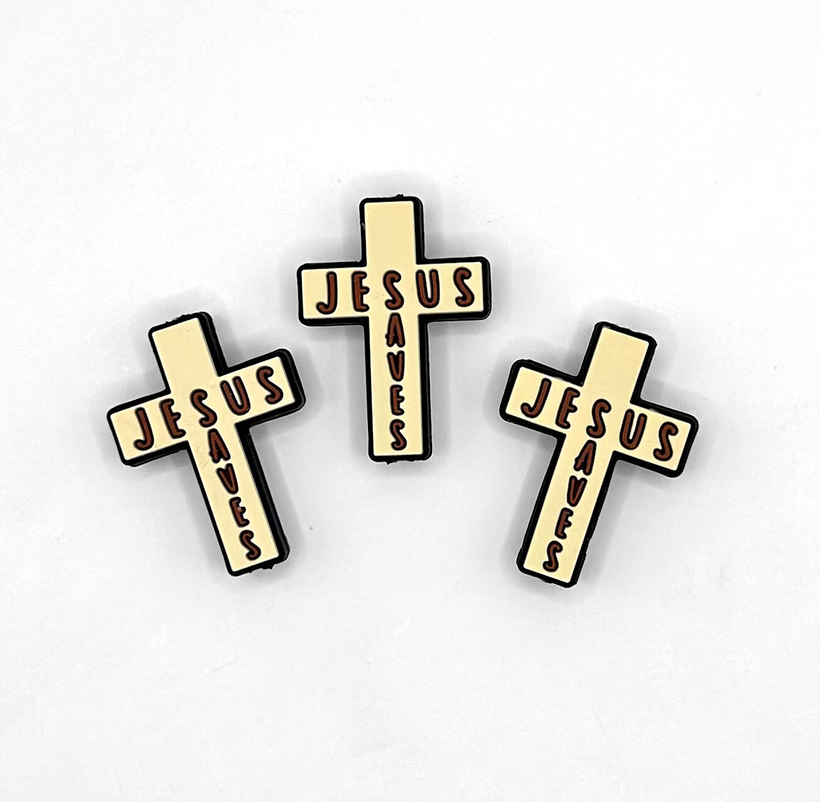 Jesus saves (HBK exclusive) silicone focal bead