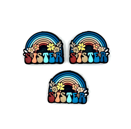 SISTER rainbow (HBK exclusive) silicone focal bead