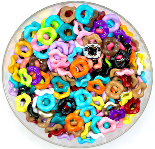 16mm wavy stacked spacer bead mix (pack of 20)