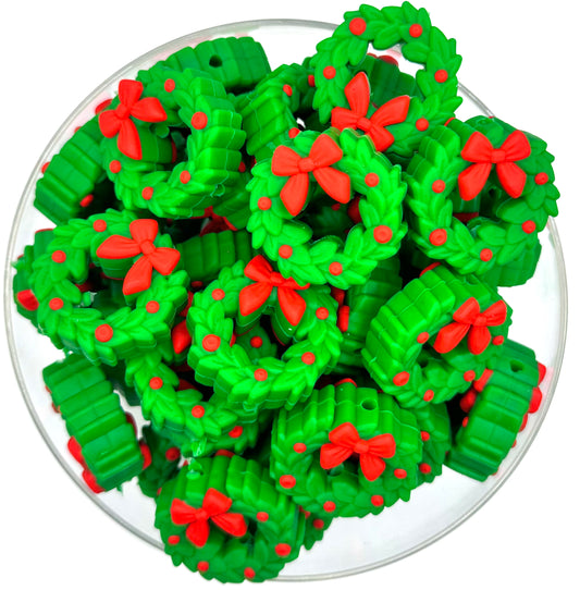 3D Christmas wreath (EXCLUSIVE) silicone focal